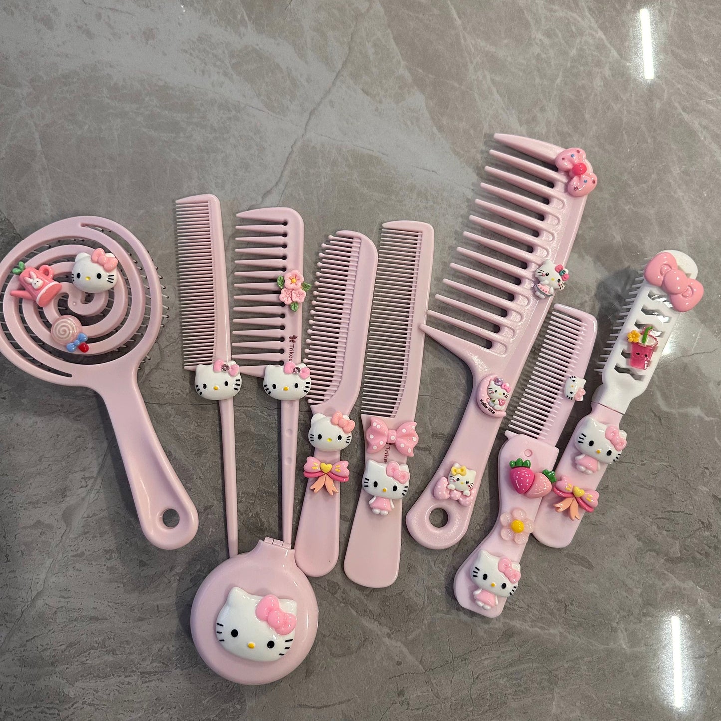 Kitty Bow Hair Comb